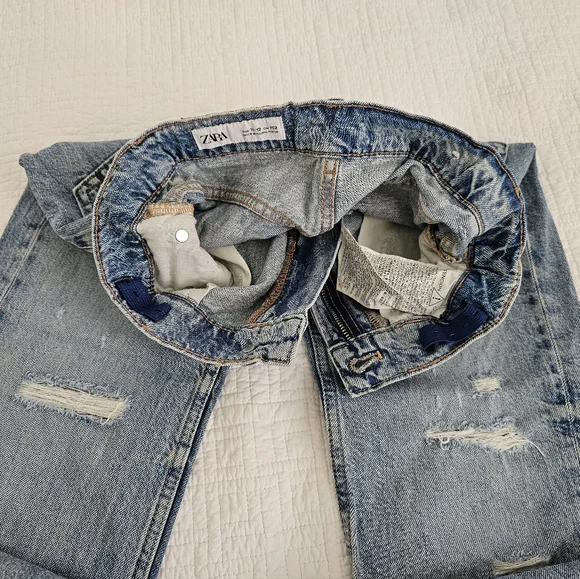 Zara Girls Denim Ripped Jeans - Picture 10 of 14